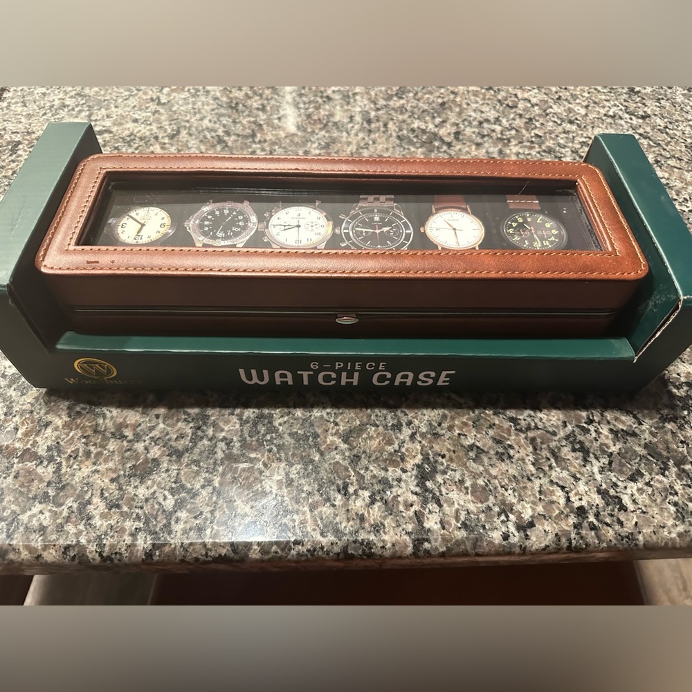 NEW- 6-Piece watch case